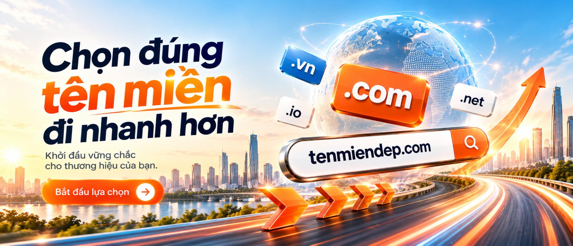 Chọn đúng tên miền đi nhanh hơn